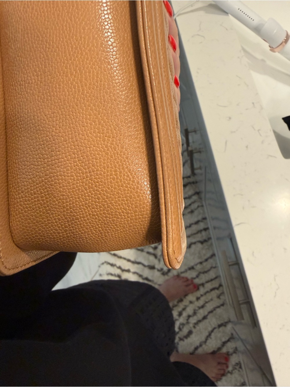 Chanel Brown Quilted Boy Flap Bag with Gold Hardware medium size - Picture 7 of 14
